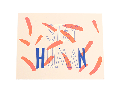 アートポスター STAY HUMAN