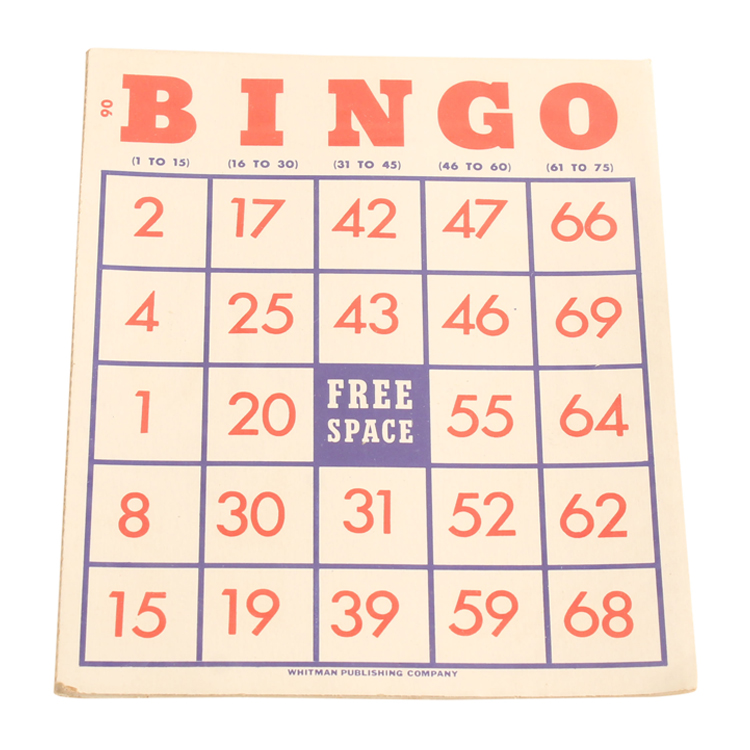 BINGO カード 5枚セット