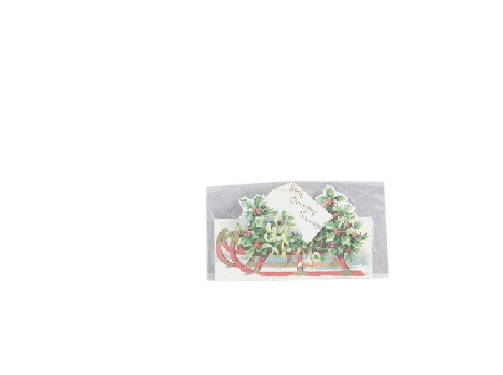 Victorian X'mas Card そり