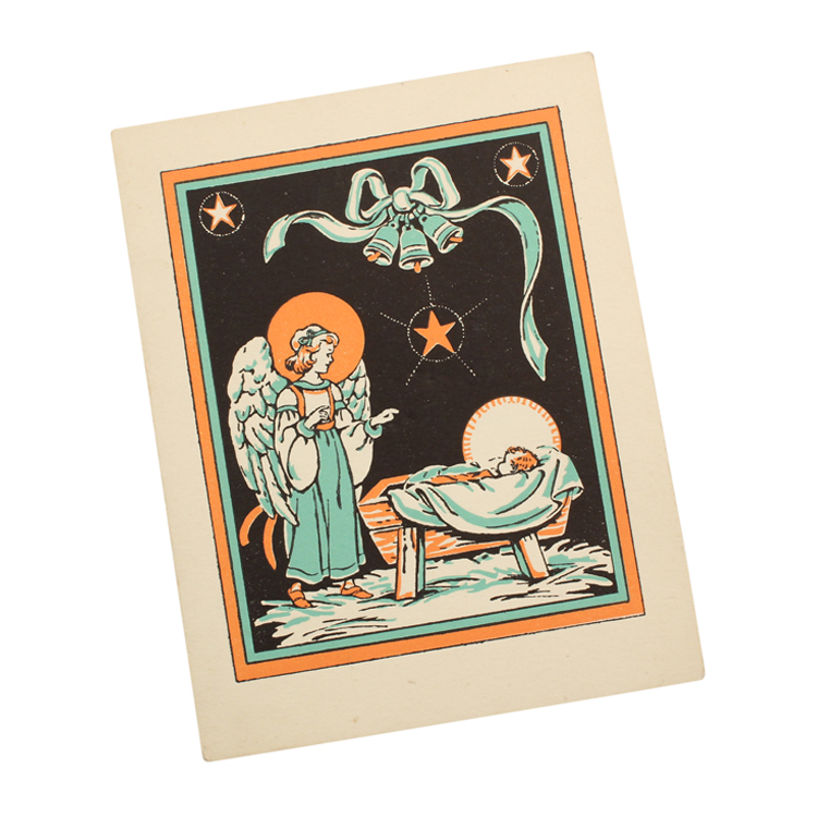 ポストカード ﾍﾞﾙと天使と赤ちゃん