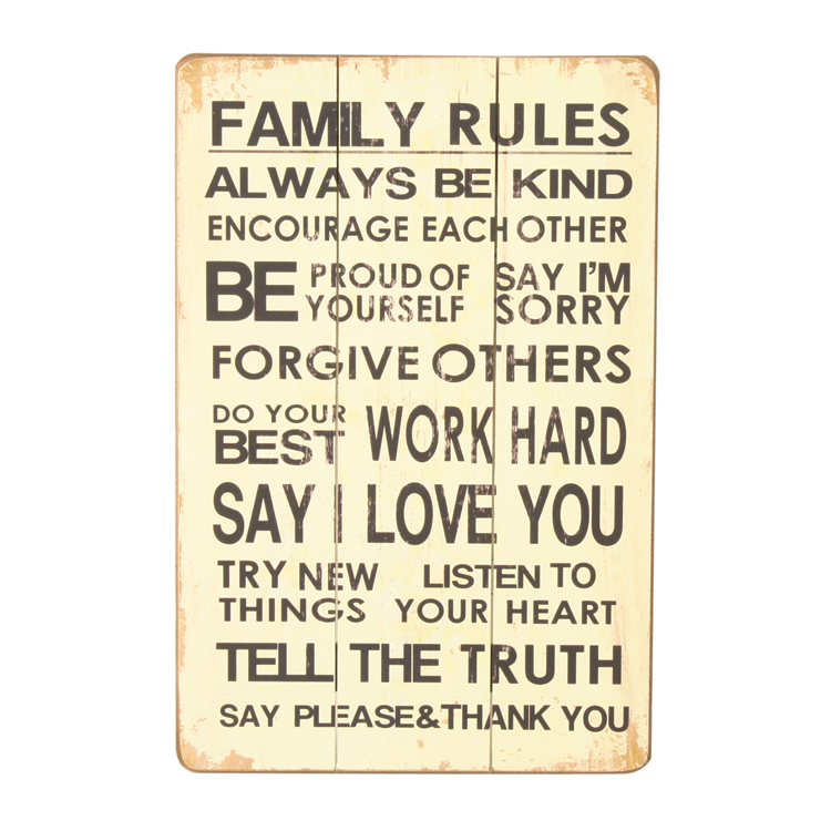 看板 FAMILY RULES