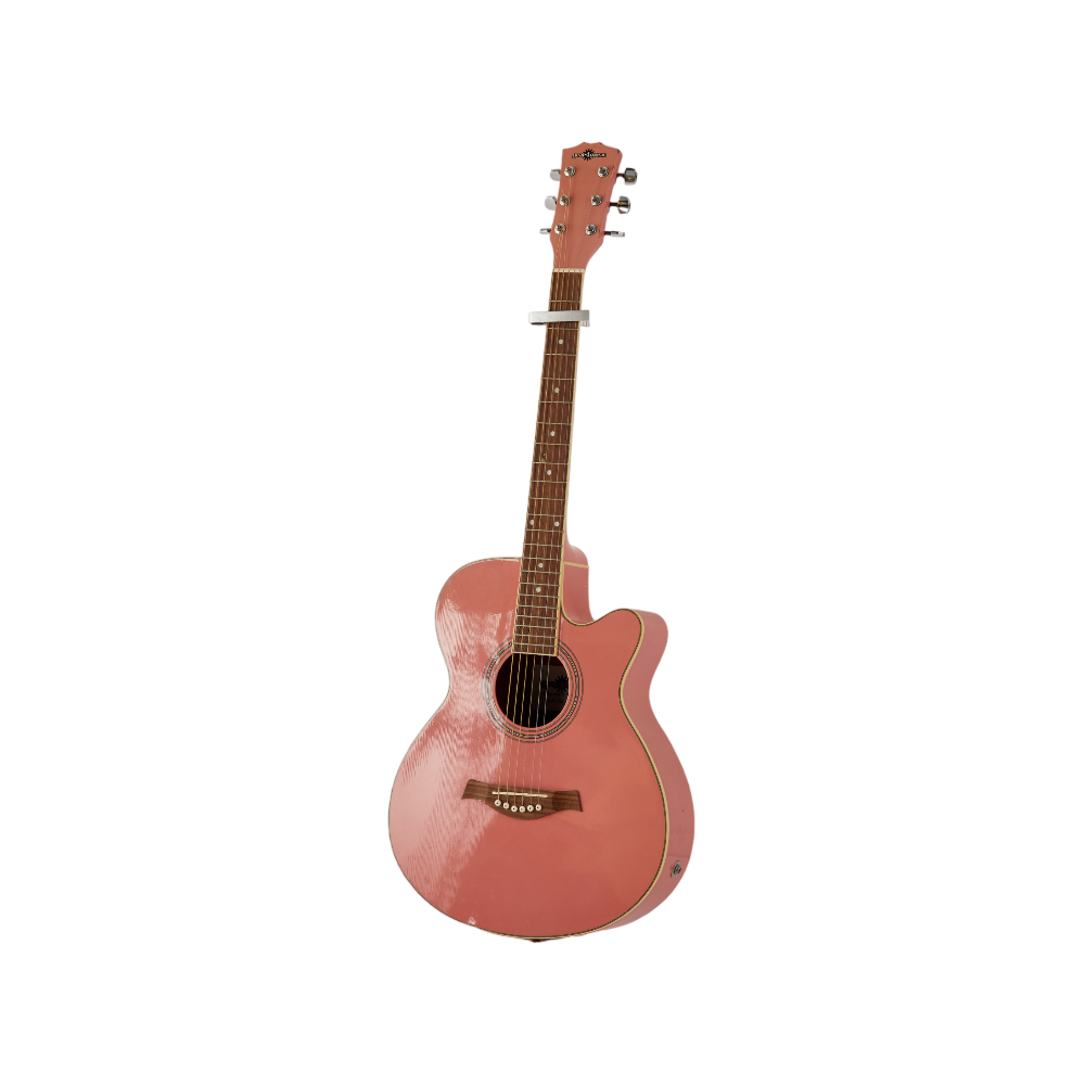 アコースティックギター ピンク