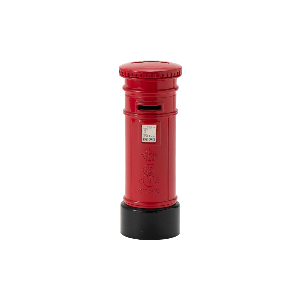 Awabees 丸型 赤ポスト 貯金箱 Awabees 丸型 赤ポスト 貯金箱